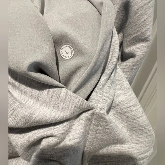 Lululemon City Sweat Pullover Hoodie Heathered Ultra Light Grey- Men’s Large - Picture 5 of 5